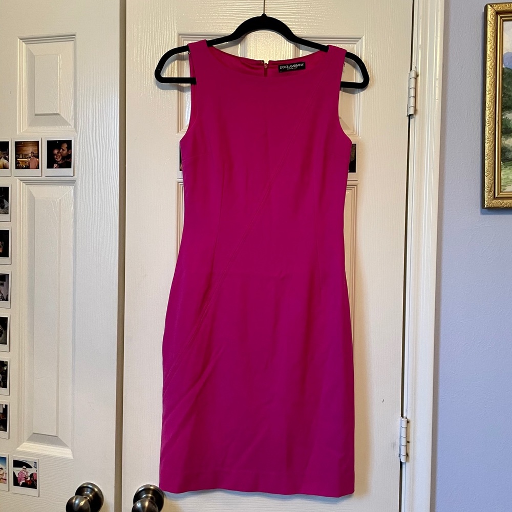 Dolce & Gabbana fuchsia wool dress - size small